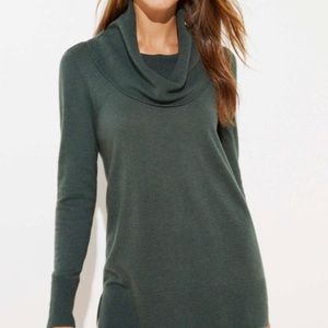 LOFT Luxe Knit Cowl neck tunic sweater